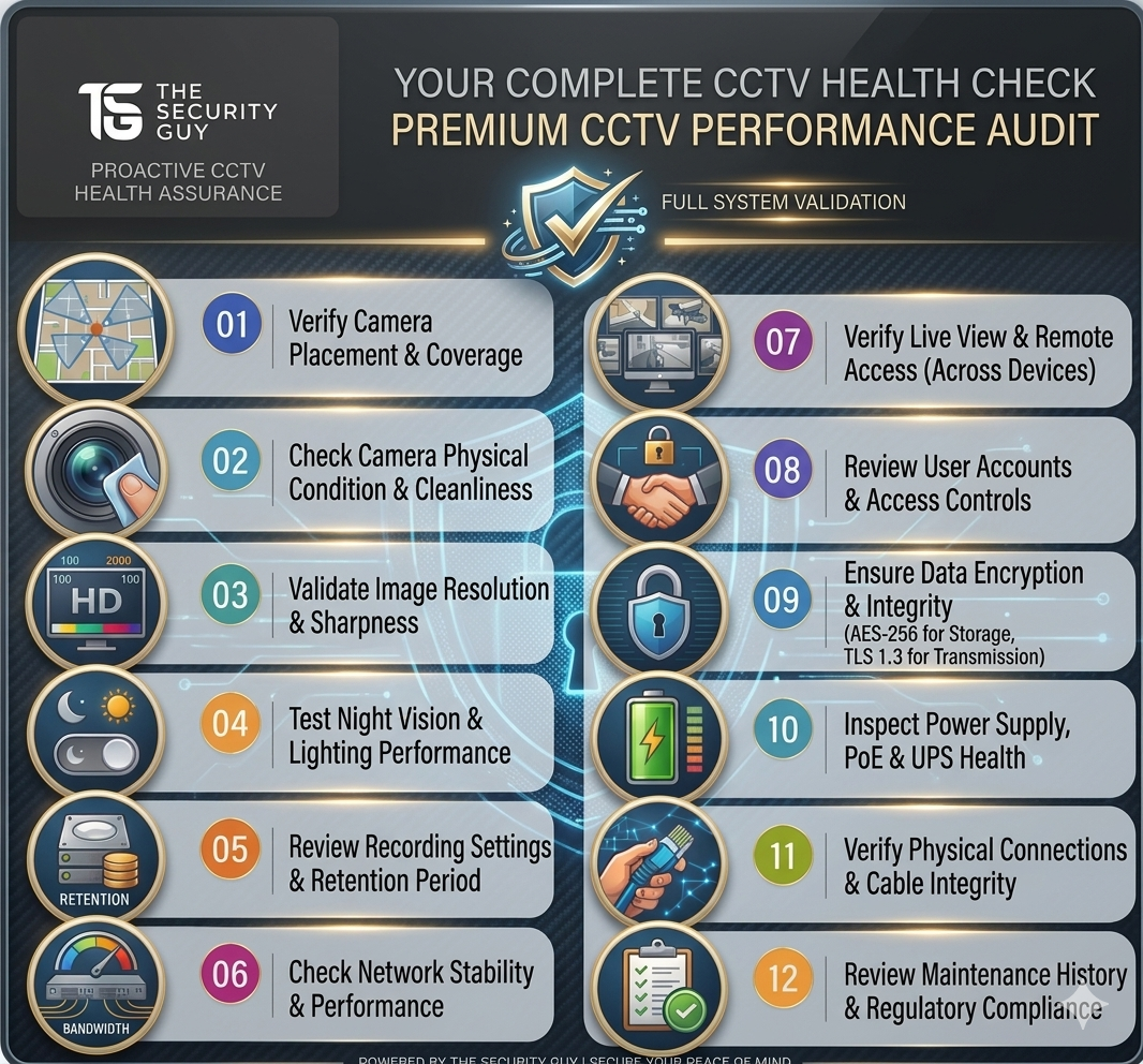 CCTV Performance Checklist